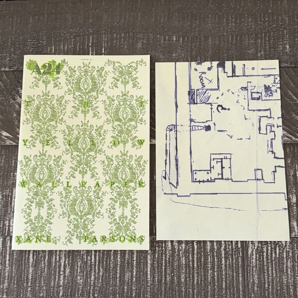 A24 Backrooms The yellow Wallpaper Kane Parsons Zine W/ Map New Steep Ramp